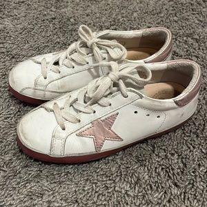 Golden Goose Kids Sneakers White and Pink